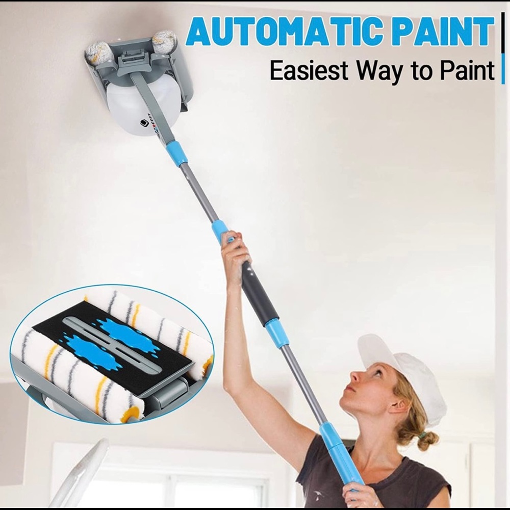 Automatic 8-Inch Ejection Paint Roller Brush Kit